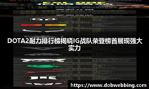 DOTA2耐力排行榜揭晓IG战队荣登榜首展现强大实力